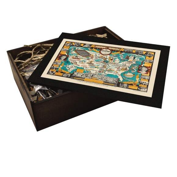 Wooden Puzzles | The Adventures of mark Twain Wooden Puzzle 300 cs. 15.7x23.6 in - Picture 6 of 8